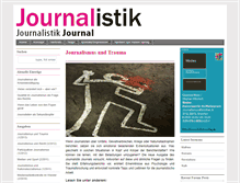 Tablet Screenshot of journalistik-journal.lookingintomedia.com